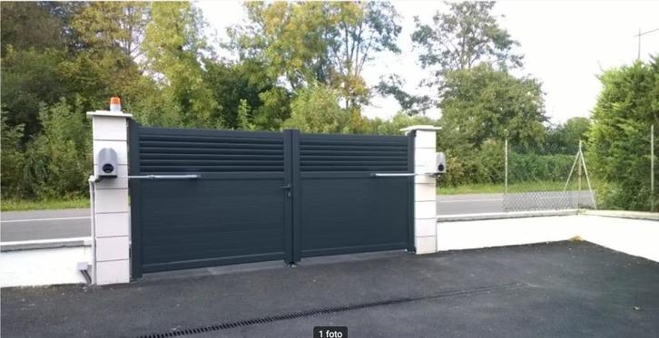 draaipoort aluminium VITO, Tuin en Terras, Tuinpoorten, Gebruikt, Draaipoort, Aluminium, Ophalen