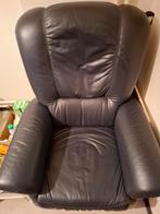 Relax zetel donker grijs leder, Huis en Inrichting, Zetels | Zetels, Ophalen, Gebruikt, Eenpersoons, Leer