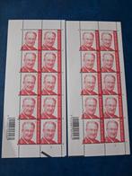 3050** €0,42  2X vel van 10 Z.M Koning Albert II Nieuw type, Verzenden, Koninklijk huis, Orginele gom, Zonder stempel
