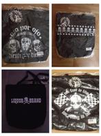 schoudertassen LIQUOR BRAND met SCHEDELS, zwart NIEUW, Ophalen of Verzenden, Nieuw, Zwart, Overige merken