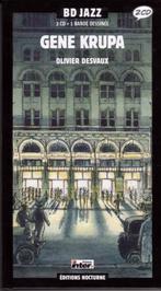 BD Jazz Gene Krupa Olivier Desvaux 2 CD + 1 BD, Une BD, Enlèvement ou Envoi, Comme neuf