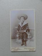 Jongetje, strooien hoed, hoepel, Grandjean, Paris, Verzenden