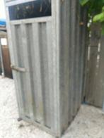 Gegalvaniseerde Tuinberging met houten schappen. Gratis afha, Ophalen of Verzenden, Zo goed als nieuw, Metaal, Containerberging