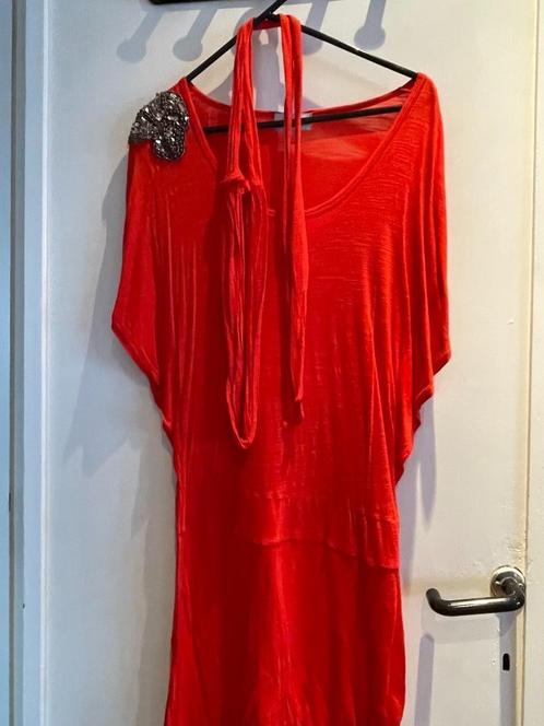 Jurk Essentiel Antwerp maat 3, Kleding | Dames, Jurken, Zo goed als nieuw, Maat 38/40 (M), Rood, Onder de knie, Ophalen of Verzenden