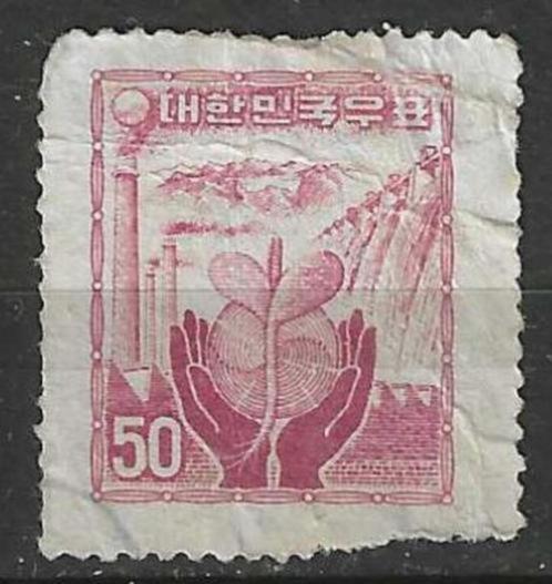 Zuid-Korea 1955 - Yvert 146 - Industriele heropleving (ST), Timbres & Monnaies, Timbres | Asie, Affranchi, Envoi