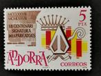 Spaans Andorra 1978 - 700 jaar pareage verdrag, Ophalen of Verzenden, Postfris