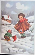 FANTASIEKAART- KABOUTER- KINDEREN, Verzamelen, 1940 tot 1960, Gelopen, Kinderen, Ophalen of Verzenden