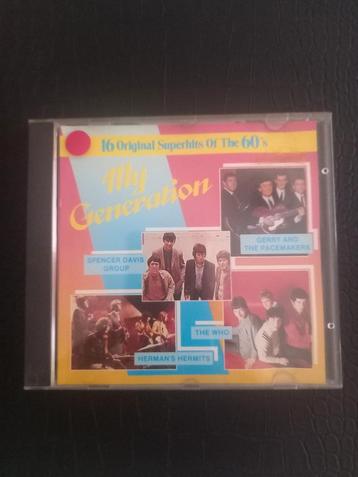16 original superhits of the 60's my generation, CD & DVD, CD | Compilations, Enlèvement ou Envoi, Comme neuf, Classique