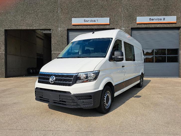 Volkswagen Crafter - 2.0 TDi dub. cabine 6 + 1 zitpl, Autos, Camionnettes & Utilitaires, Entreprise, Caméra de recul, Airbags