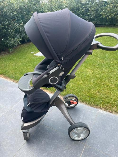 Stokke kinderwagen, Kinderen en Baby's, Kinderwagens en Combinaties, Gebruikt, Combiwagen, Overige merken, Met reiswieg, Verstelbare duwstang