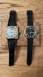 2 Quartz horloges Ernest, Handtassen en Accessoires, Horloges | Heren, Overige merken, Staal, Zo goed als nieuw, Polshorloge