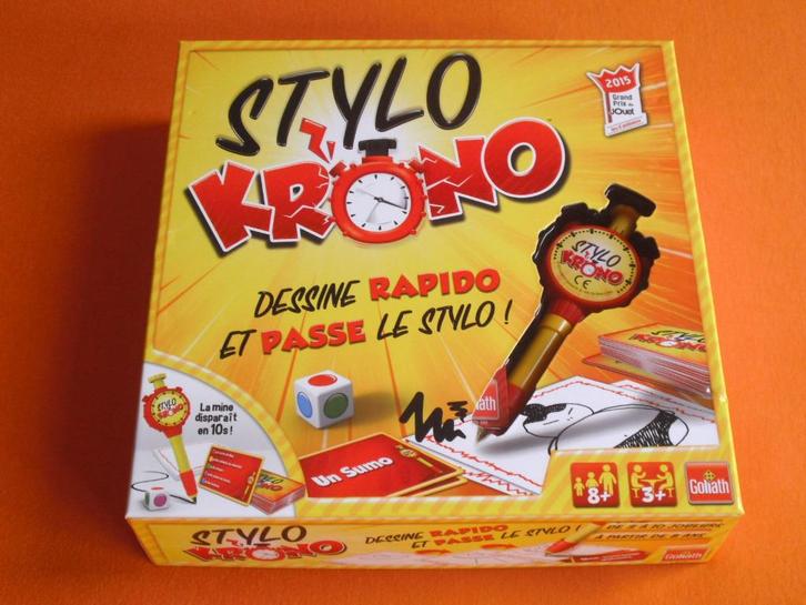 JEU GOLIATH : * STYLO KRONO * DESSINE RAPIDO .., Hobby & Loisirs créatifs, Jeux de société | Autre, Utilisé, 1 ou 2 joueurs, Trois ou quatre joueurs