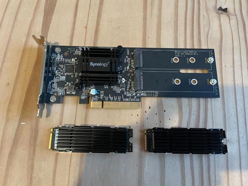Synology M2D18 Cache card met 2 nvmi 512GB SSD’s, Computers en Software, Harde schijven, Gebruikt, Server, Intern, SSD, Overige aansluitingen