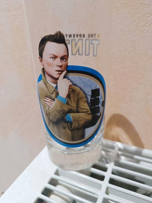 A vendre 1 verre tintin, Verzamelen, Glas en Drinkglazen, Zo goed als nieuw