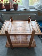 Table-desserte à 2 plateaux, Ophalen, Gebruikt, Hout