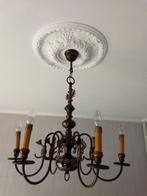 luster, vintage, Huis en Inrichting, Lampen | Kroonluchters, Gebruikt, Metaal, Ophalen