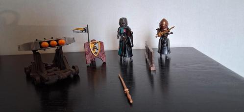 Playmobil steekspel ridders + katapult, Kinderen en Baby's, Speelgoed | Playmobil, Gebruikt, Los Playmobil, Ophalen of Verzenden