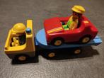 Playmobil 123 Camion met aanhanger en auto Vintage, Enlèvement, Comme neuf