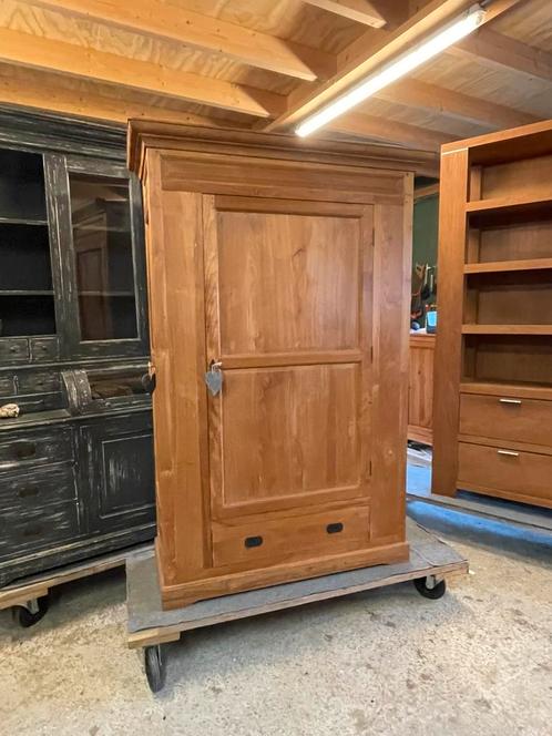 Teak Jagerskast Broodkast Meidenkast, Huis en Inrichting, Kasten | Wandmeubels, Nieuw, 150 tot 200 cm, Minder dan 150 cm, 50 tot 75 cm