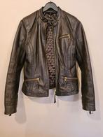 Leren jas, biker jacket, bruin maat 38 te koop in Balen, Comme neuf, Brun, Taille 38/40 (M), Enlèvement ou Envoi