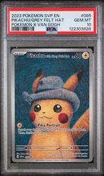 PSA10 Pikachu with Grey Felt Hat #85 Van Gogh Promo, Enlèvement ou Envoi, Neuf, Cartes en vrac, Foil