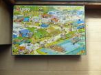 Jan Van Haasteren 1500 Camping Chaos Puzzel, Ophalen, 500 t/m 1500 stukjes, Zo goed als nieuw, Legpuzzel