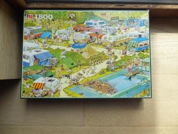 Jan Van Haasteren 1500 Camping Chaos Puzzel beschikbaar voor biedingen