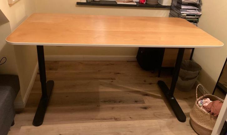 Ikea bekant bureau 160*80, Huis en Inrichting, Bureaus, Nieuw, Bureau, In hoogte verstelbaar, Ophalen