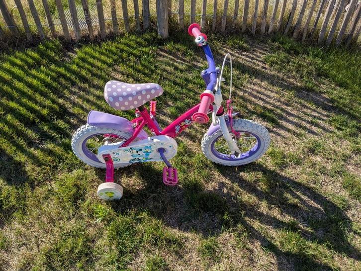 Meisjesfiets 12 inch, Fietsen en Brommers, Fietsen | Kinderfietsjes, Gebruikt, Minder dan 16 inch, Zijwieltjes, Ophalen