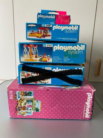 🍄 Lot Playmobil. ( 4 sets ) . 1 ongeopende doos beschikbaar voor biedingen