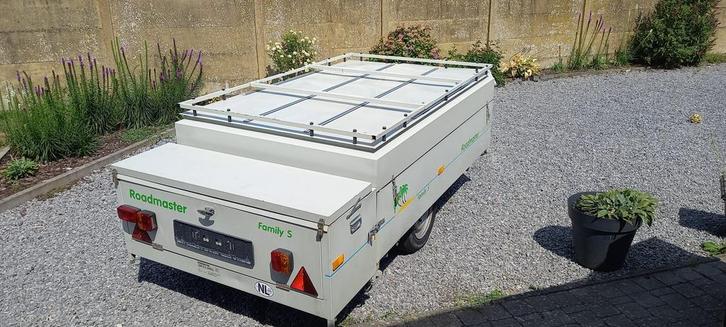 Roadmaster familie s vouwagen klaar voor vertrek, Caravans en Kamperen, Vouwwagens, Overige merken, tot en met 6, Meerkleurig