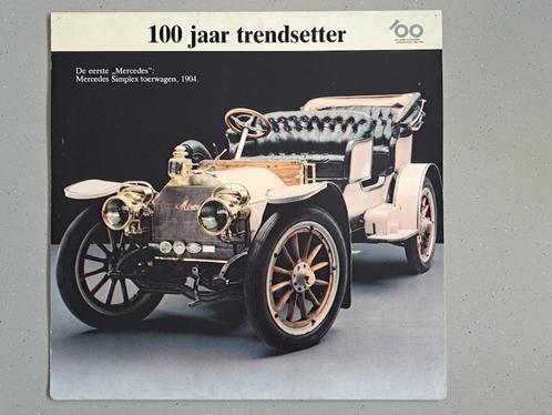 Assiette vintage en plastique rigide - Mercedes - 100 ans de, Collections, Marques & Objets publicitaires, Utilisé, Panneau publicitaire
