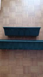 Lot de 2 bacs à fleurs jardinières 40cm bordeaux, Moins de 30 cm, Balcon, Synthétique, Enlèvement