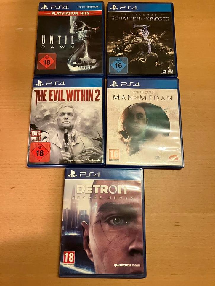 PS4 Games - Horror, Actie, Avontuur, Games en Spelcomputers, Games | Sony PlayStation 4, Zo goed als nieuw, Verzenden