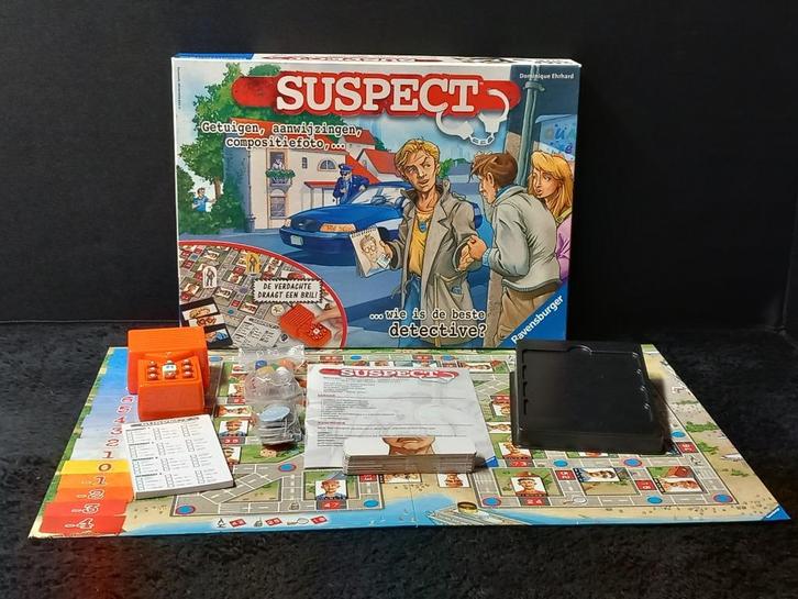 STOPZETTING VERZAMELING Suspect, Hobby en Vrije tijd, Gezelschapsspellen | Bordspellen, Gebruikt, Ophalen of Verzenden