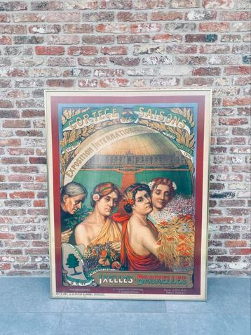 Stoet der vier seizoenen affiche expo 1910 beschikbaar voor biedingen