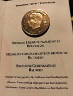 Bronzen medaille Boudewijn, Ophalen of Verzenden