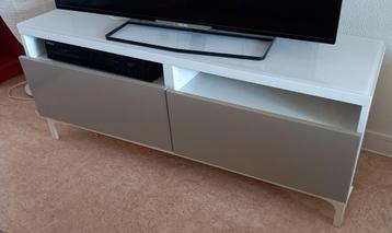 IKEA BESTA wit tv-meubel/beige laden beschikbaar voor biedingen
