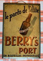Reclame bord blik berry”s porto, Verzamelen, Ophalen of Verzenden, Zo goed als nieuw