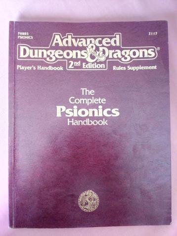 AD&D - The Complete Psionics Handbook beschikbaar voor biedingen