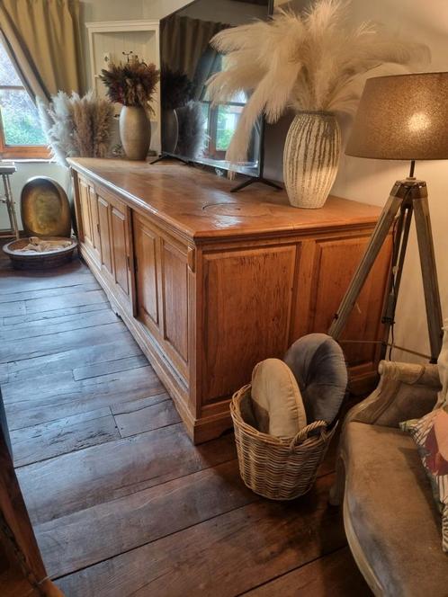 Eiken xxl dressoir 300cm  GRATIS LEVERING, Huis en Inrichting, Kasten | Dressoirs, Zo goed als nieuw, Ophalen of Verzenden