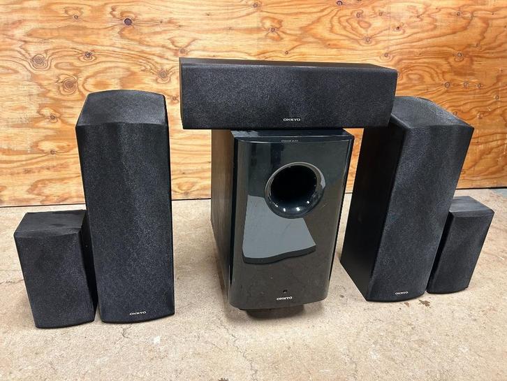 Onkyo 5.1.2 surround sound speakers, Audio, Tv en Foto, Luidsprekerboxen, Gebruikt, Complete surroundset, 120 watt of meer, Overige merken