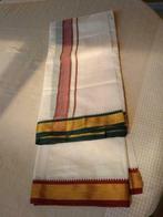 Tissu pour Sari ou tout simplement un beau tissu en coton -, Rouge, Enlèvement ou Envoi