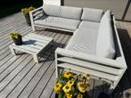 Loungeset merk Azur in aluminium voor 5 personen, Ophalen, 5 zitplaatsen, Bank, Aluminium
