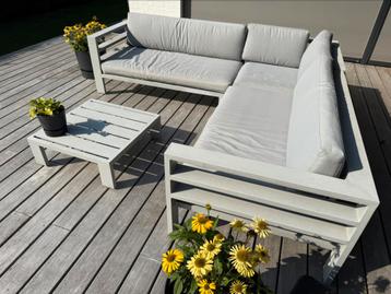 Loungeset merk Azur in aluminium voor 5 personen beschikbaar voor biedingen
