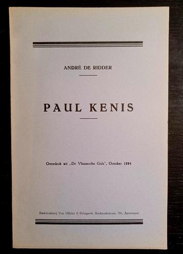 André de Ridder, Paul Kenis (1934)
