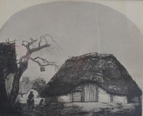 Dirk Baksteen | Het Vogelkooitje, drukproef uit 1932 | Litho, Antiek en Kunst, Kunst | Litho's en Zeefdrukken, Ophalen