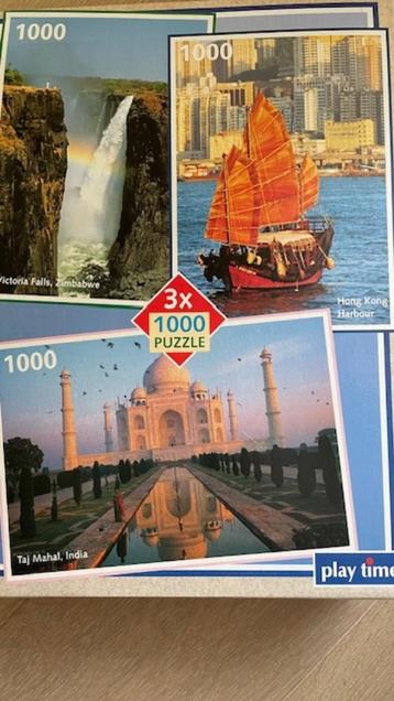 Puzzel - 3 x 1000stuks in 1 doos beschikbaar voor biedingen