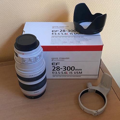 Canon EF 28-300 mm f/3.5-5.6L IS USM-zoomlens, Audio, Tv en Foto, Foto | Lenzen en Objectieven, Zo goed als nieuw, Telelens, Zoom
