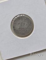 Frankrijk 50 centimes zilver 1868, Postzegels en Munten, Ophalen of Verzenden, Frankrijk, Zilver